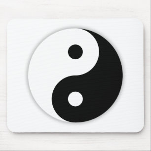 Ying and Yang Mouse Pad