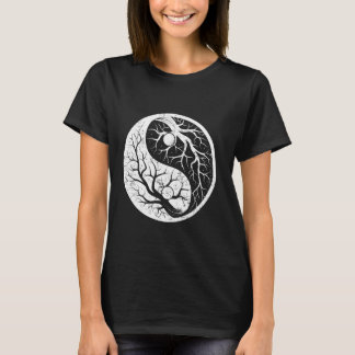 Ying and Yang Trees China Symbols Chinese Characte T-Shirt