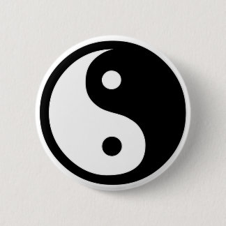 Ying Yang   6 Cm Round Badge