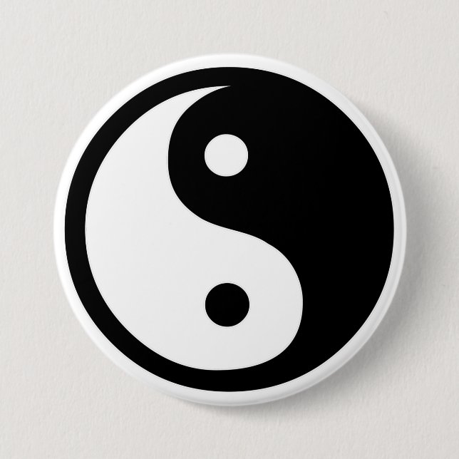 Ying Yang   7.5 Cm Round Badge (Front)