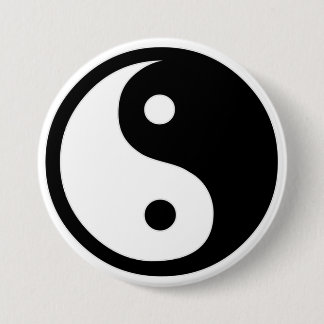 Ying Yang   7.5 Cm Round Badge
