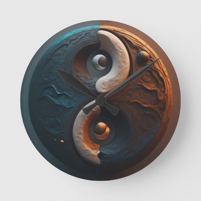 Ying Yang art clock  (Front)