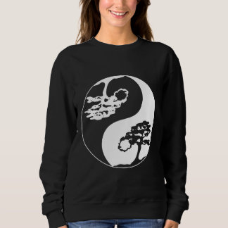 Ying Yang Bonsai Tree Philosophy  - Light & Dark Sweatshirt