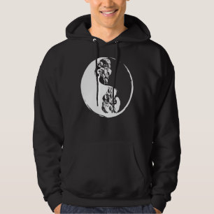 Ying Yang Bonsai Tree Retro Plant Garden Buddhist Hoodie