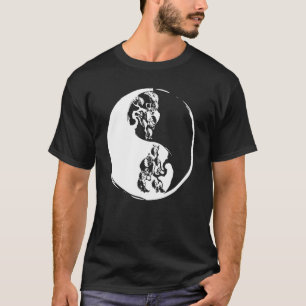 Ying Yang Bonsai Tree Retro Plant Garden Buddhist T-Shirt