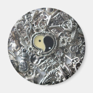 ying yang charm magnet