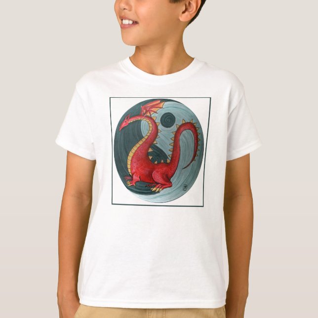 Ying-Yang Dragon Child's T-Shirt (Front)