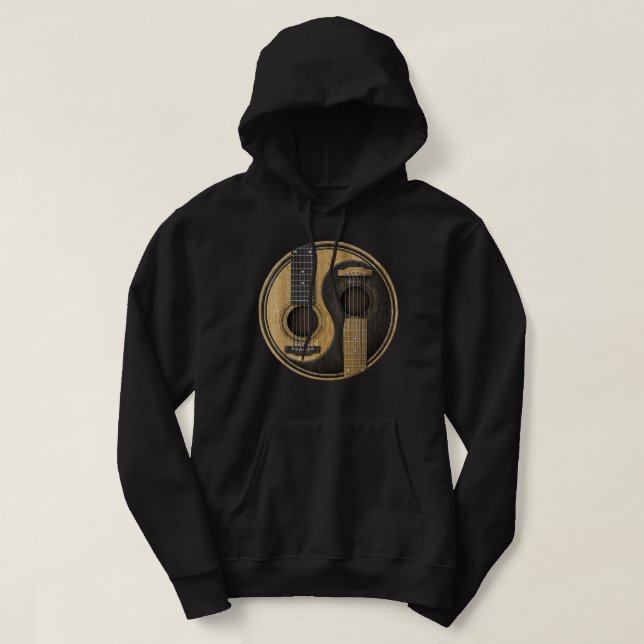 Ying Yang Guitar Hoodie (Design Front)