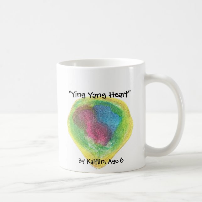 "Ying Yang Heart" , By Kaitlin, ... Coffee Mug (Right)