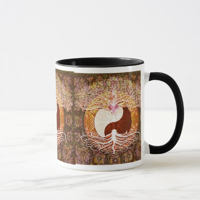 Ying Yang Heart Tree of Life Mug (Right)