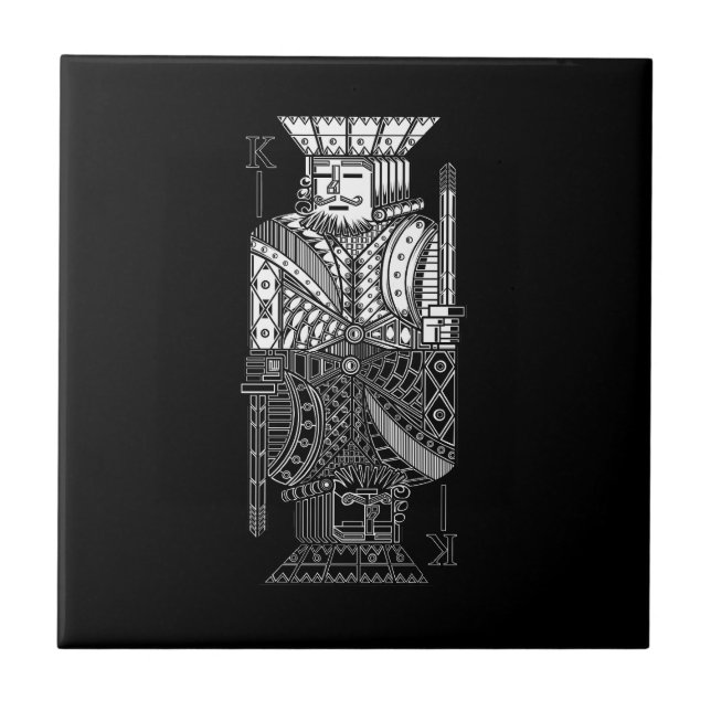 Ying Yang King Ceramic Tile (Front)