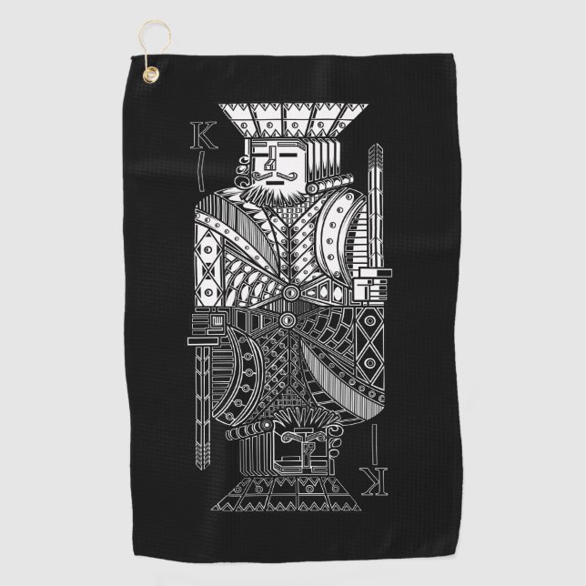 Ying Yang King Golf Towel (Front)