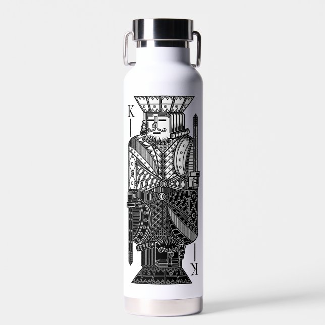 Ying Yang King Water Bottle (Front)