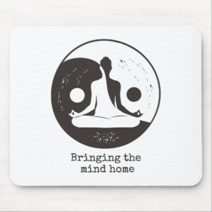 Ying Yang Lance Taoism Meditation Tai Chi Yoga Mouse Pad