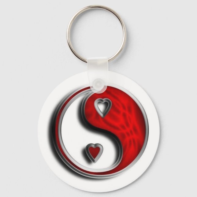 Ying Yang Love Key Ring (Front)