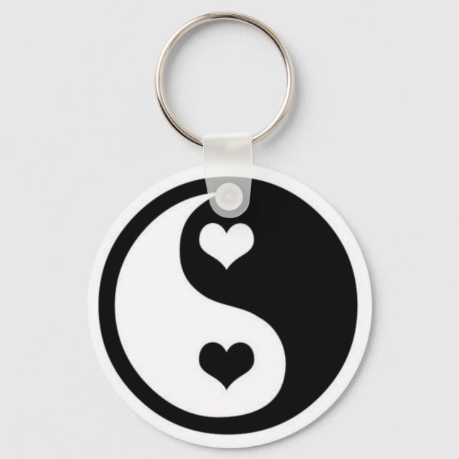 Ying Yang Love Key Ring (Front)