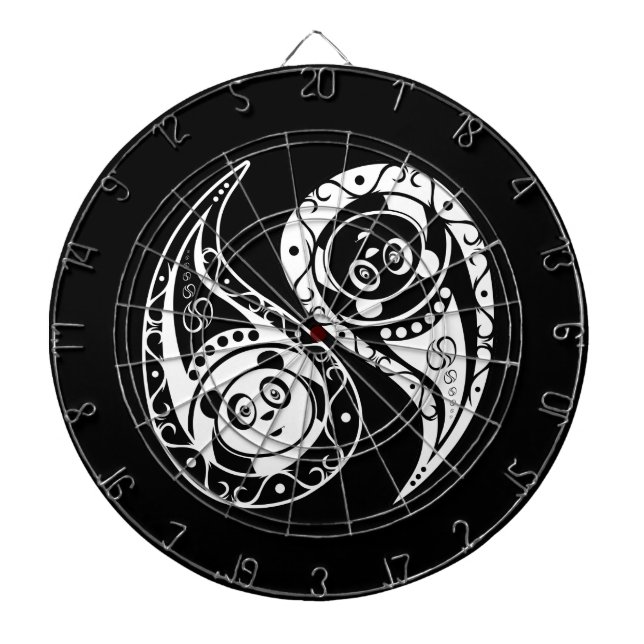 Ying Yang Panda Dartboard (Front)