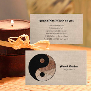 Ying-Yang Symbol Soothing Meditative Business Card