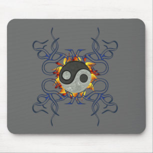 Ying Yang Tribal Mouse Pad