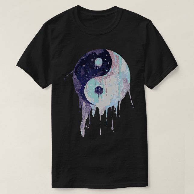 Ying Yang Watercolor  T-Shirt (Design Front)