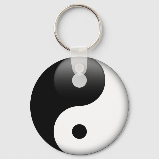 Ying Yang - Yin and Yang Taoism Key Ring (Front)