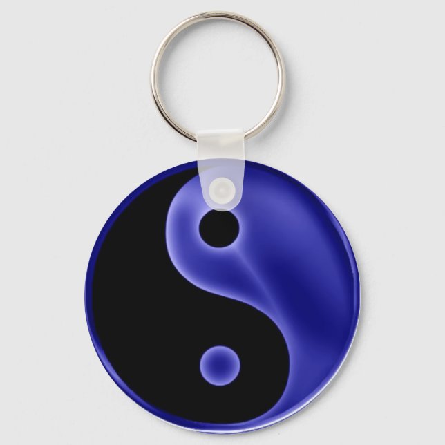 YingYang-blue Key Ring (Front)