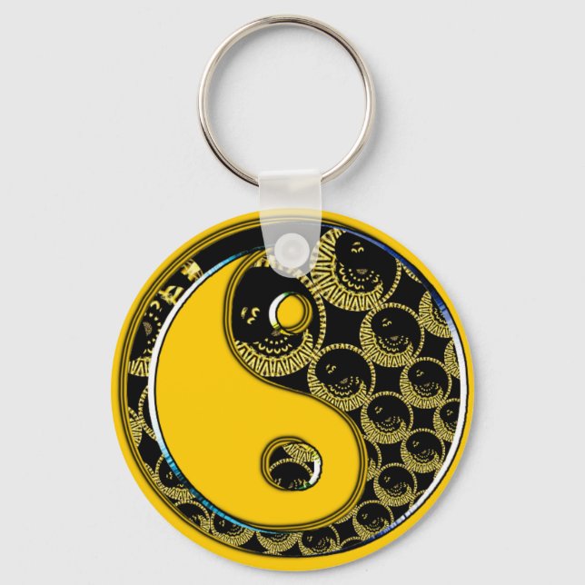 YingYang Bubbles Keychain (Front)