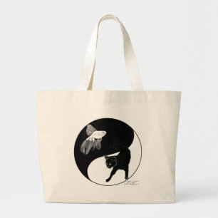 YinYang Fish and Cat Bag