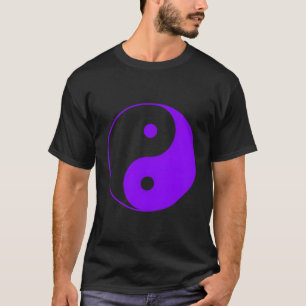 Yinyang Taoist Spiritual Philosophy Purple T-Shirt