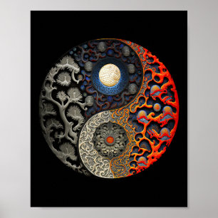 Yinyang Yoga Zen Yin Yang Meditation _1  Poster
