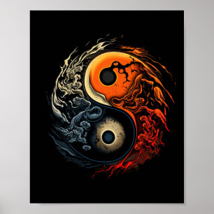 Yinyang Yoga Zen Yin Yang Meditation Poster