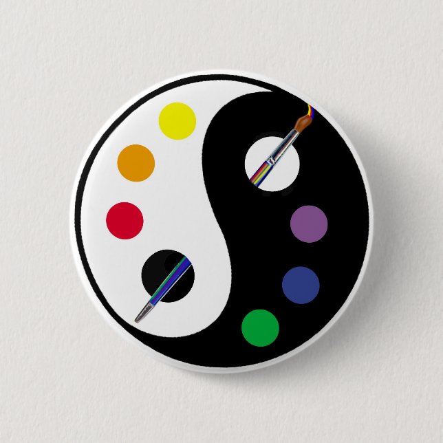 yinyangPalette 6 Cm Round Badge (Front)