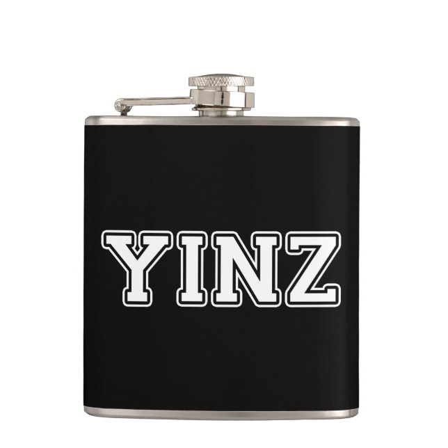 Yinz Hip Flask (Front)