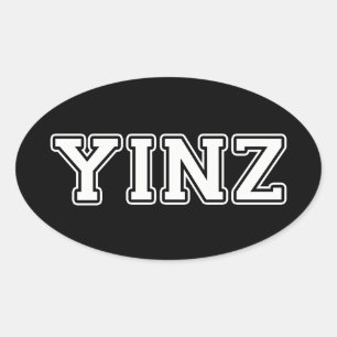 Yinz Oval Sticker