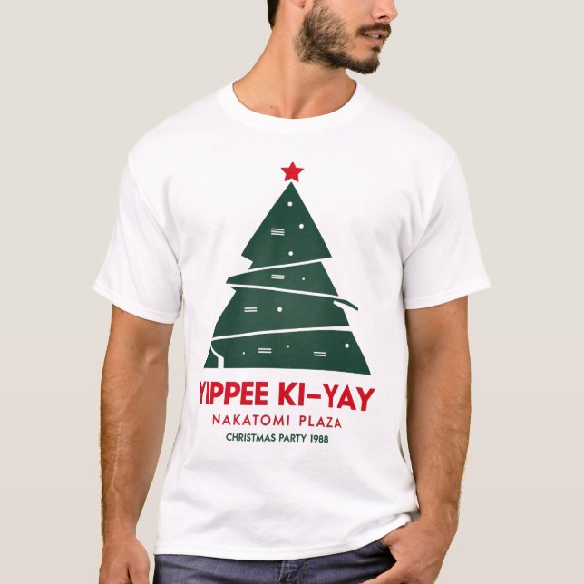 Yippee Ki Yay Nakatomi plaza Electric christmas T-Shirt (Front)
