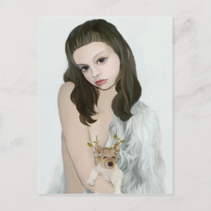 yips doggirl postcard