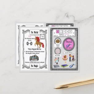 Yitzy - Ytterbium Horn Unicorn  Game Card