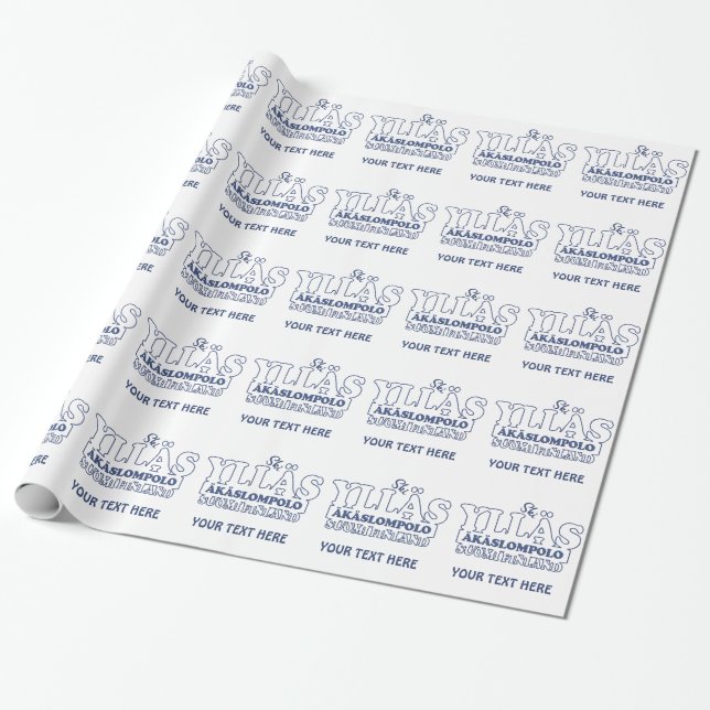 YLLÄS FINLAND custom wrapping paper (Unrolled)