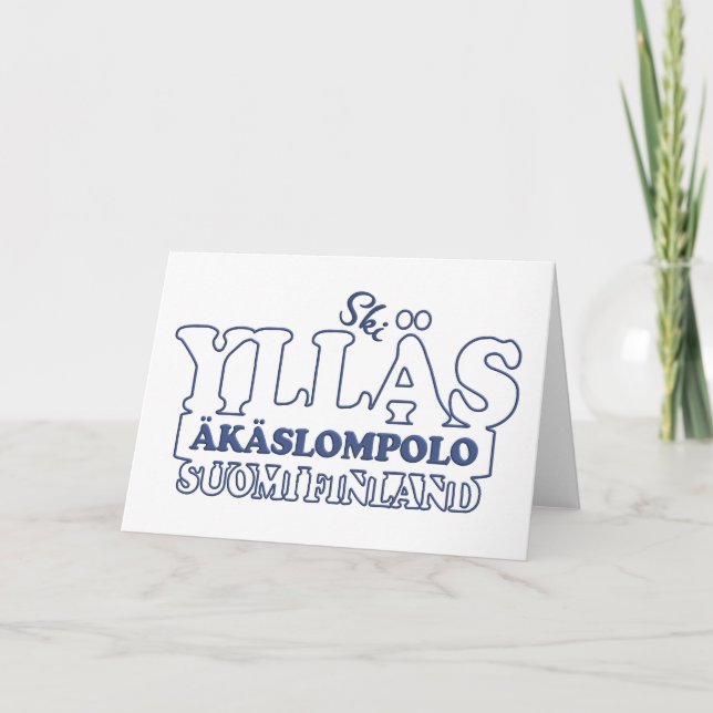 YLLÄS FINLAND greeting card (Front)