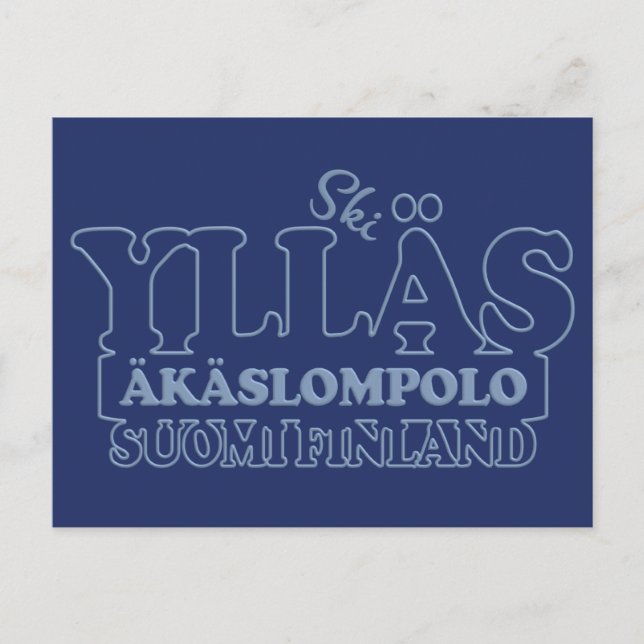 YLLÄS FINLAND postcard (Front)