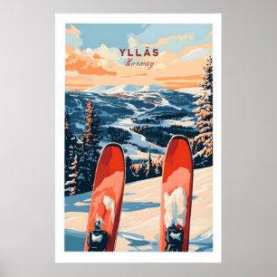 Ylläs Norway Ski Poster 1