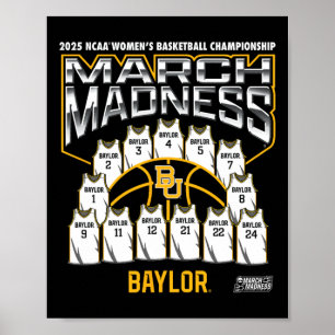 Ylor March Madness 2025 Women's Sketll Nil Poster
