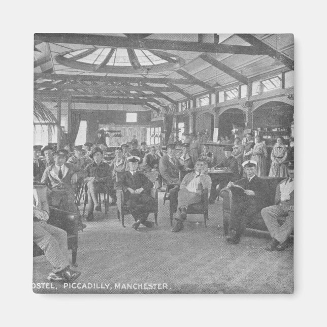 YMCA Hostel, Piccadilly, Manchester, c.1910 Magnet (Front)