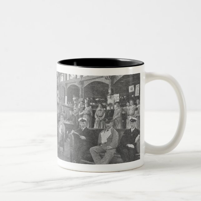 YMCA Hostel, Piccadilly, Manchester, c.1910 Two-Tone Coffee Mug (Right)