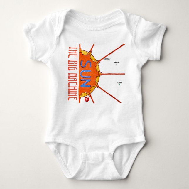 YNOTME THE BIG MACHINE BABY BODYSUIT (Front)
