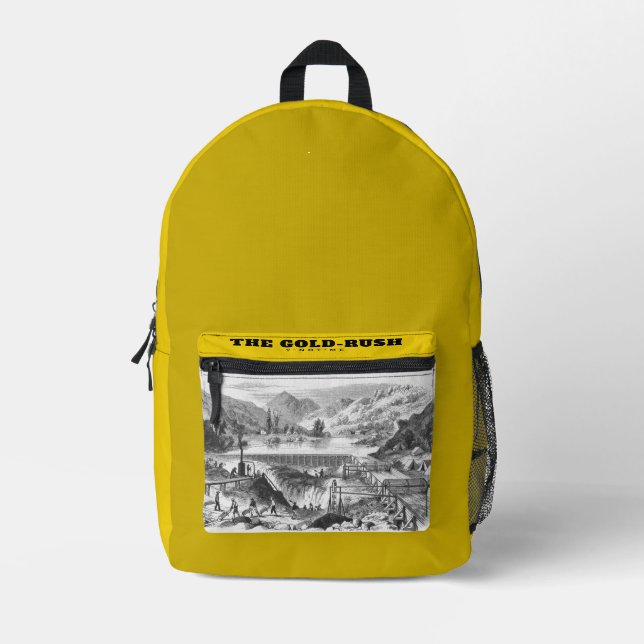 YNOTME THE GOLD-RUSH 3 PRINTED BACKPACK (Front)