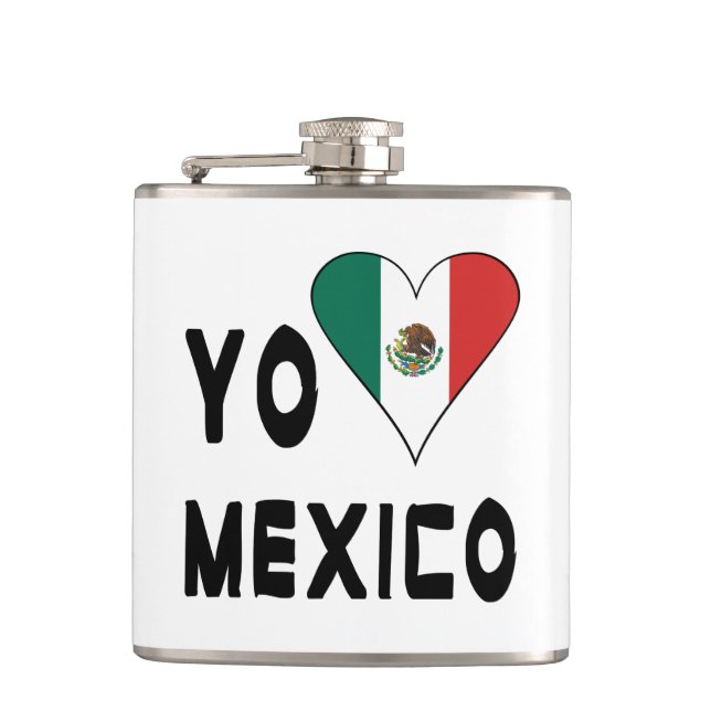 Yo Amo Mexico  Hip Flask (Front)