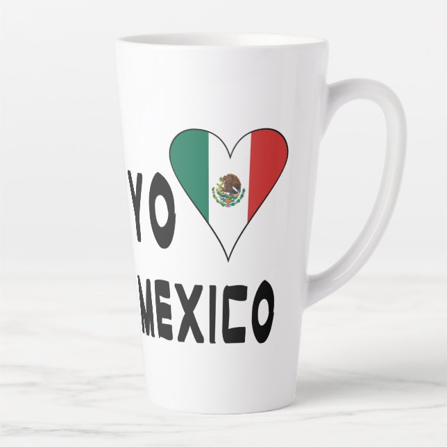 Yo Amo Mexico Large Latte Mug (Right)