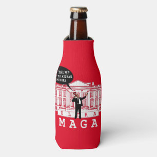 YO Come Back Trump 2024 Whitehouse ULTRA MAGA Bottle Cooler