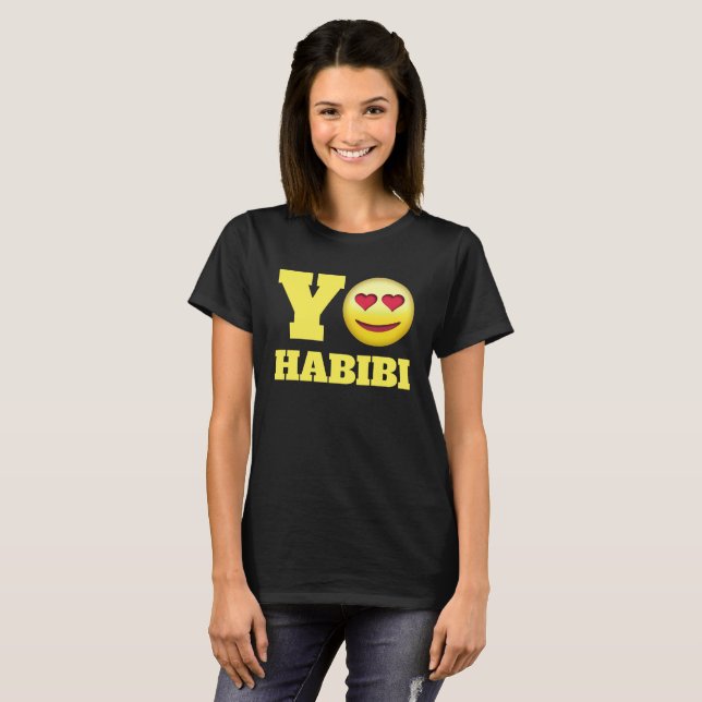 Yo Habibi Arabic T-Shirt (Front Full)